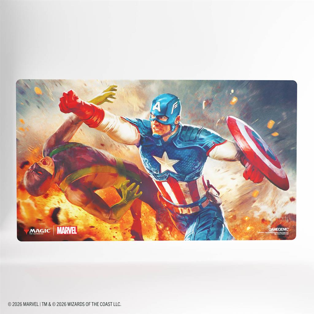Magic: The Gathering | Marvel Super Heroes Prime Playmat - Captain America, Super-Soldier