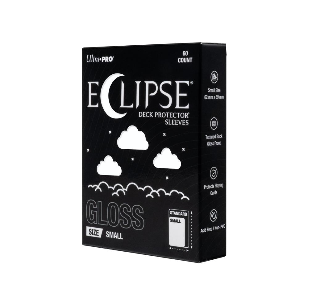 ECLIPSE® Gloss Small DECK PROTECTOR® Sleeves: Arctic White - 60ct