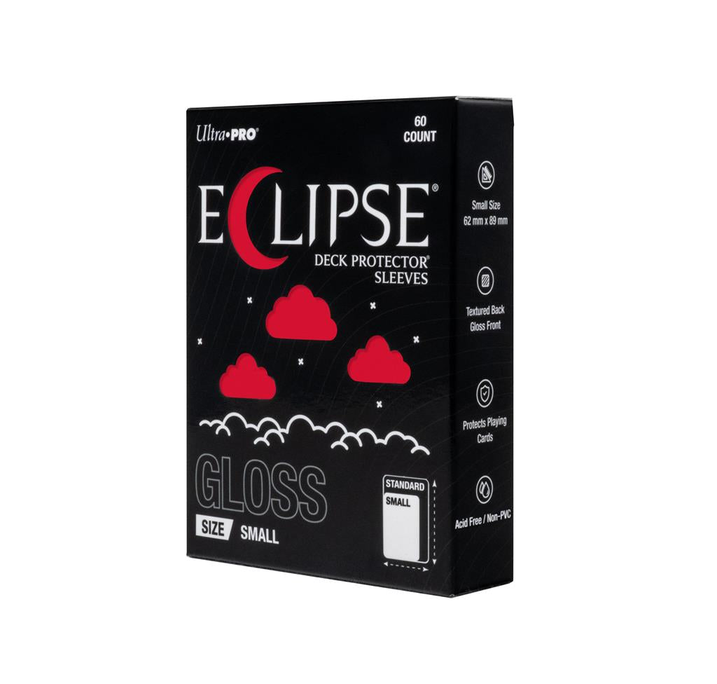ECLIPSE® Gloss Small DECK PROTECTOR® Sleeves: Apple Red - 60ct