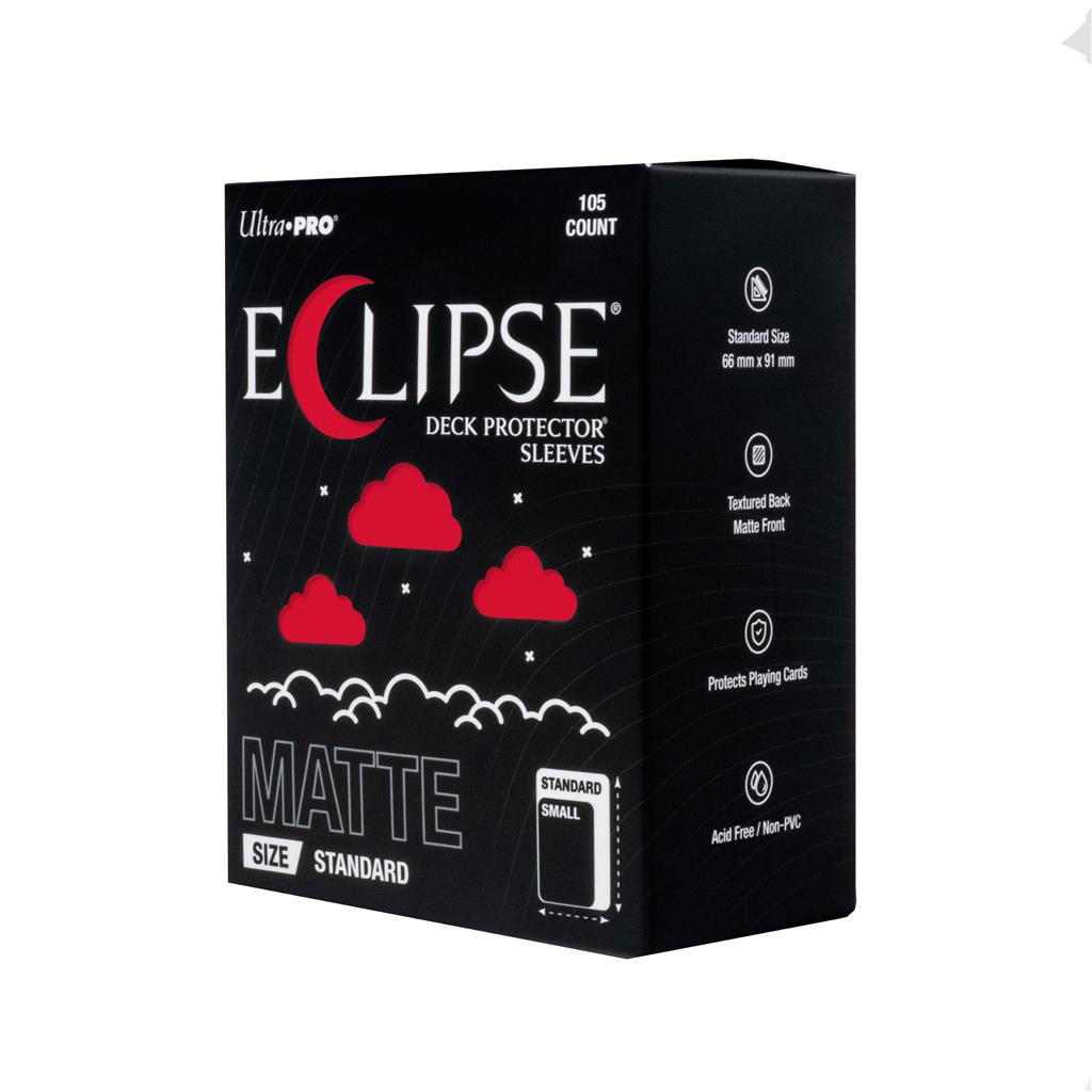 ECLIPSE® Matte Standard DECK PROTECTOR® Sleeves: Apple Red - 105ct
