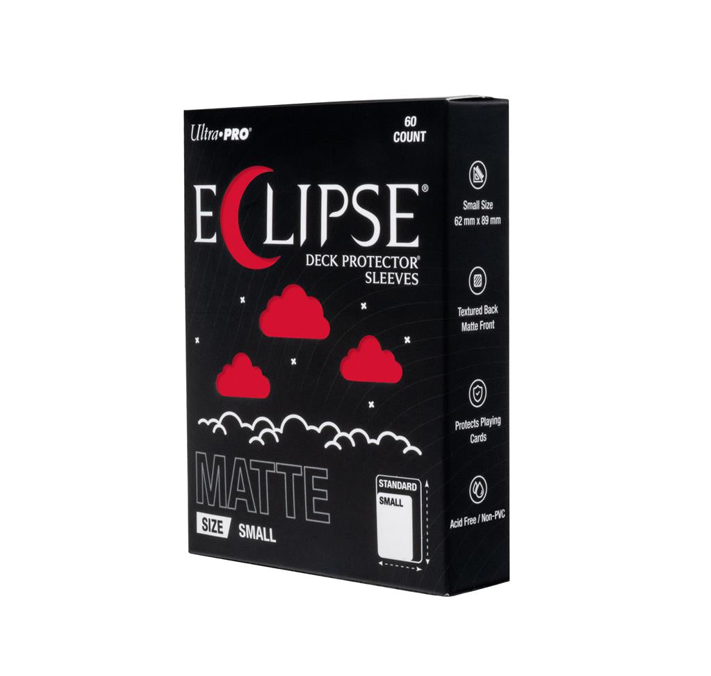 ECLIPSE® Matte Small DECK PROTECTOR® Sleeves: Apple Red - 60ct