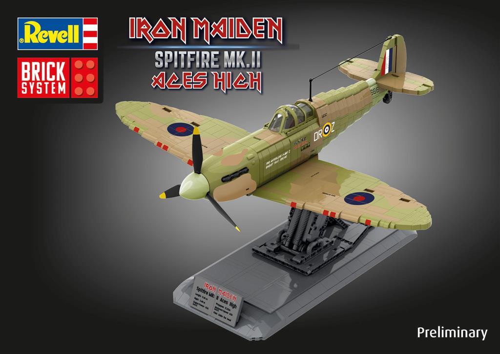 Revell: Iron Maiden Spitfire MK.II Aces High - Brick Syste 1:18