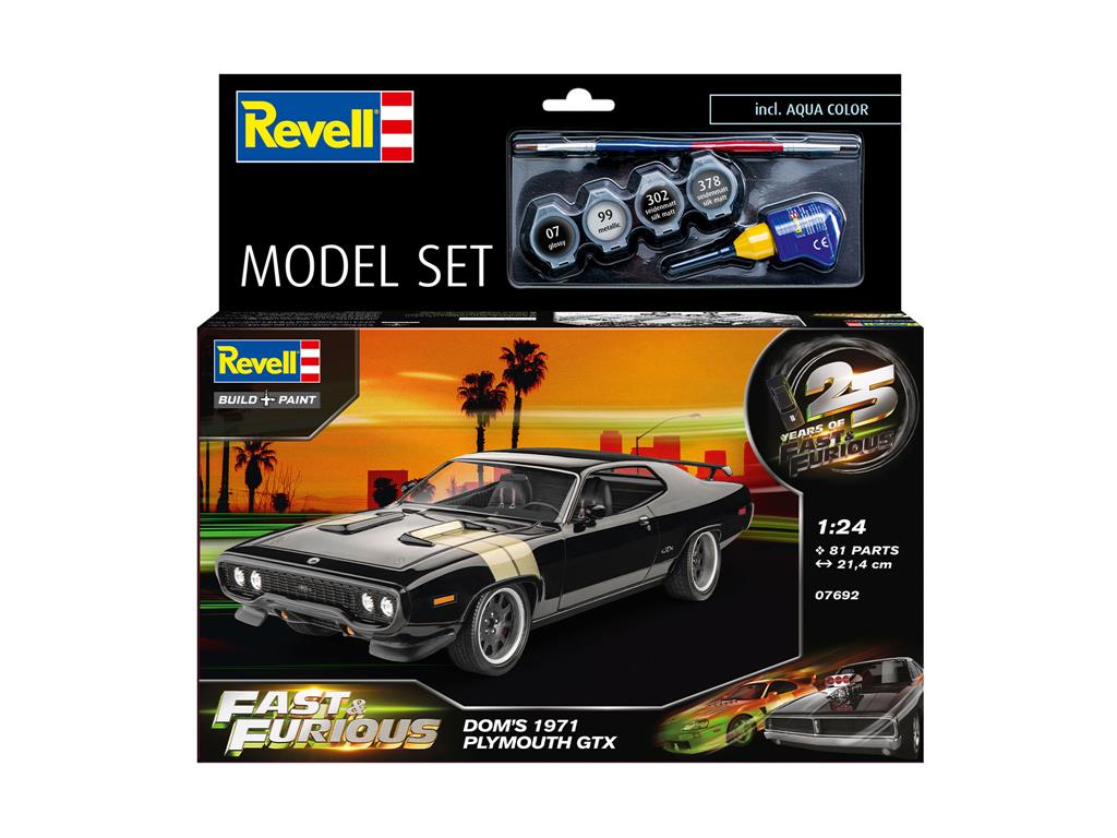 Revell: Model Set F&F Dominic's 1971 Plymouth GTX 1:24