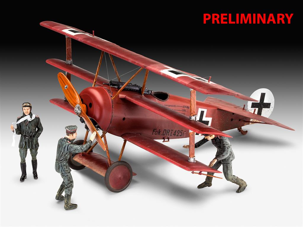 Revell: Fokker Triplane DR.1 - 75 Years Plastic Modelling 1:28