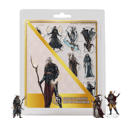 Skinny Minis - Half-Elf Spellcaster - EN