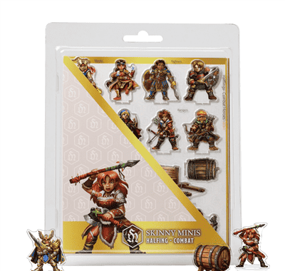 Skinny Minis - Halfling Combat - EN