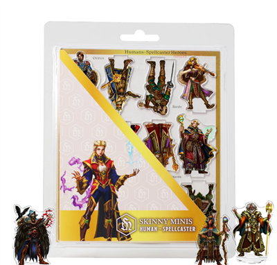 Skinny Minis - Human Spellcaster - EN