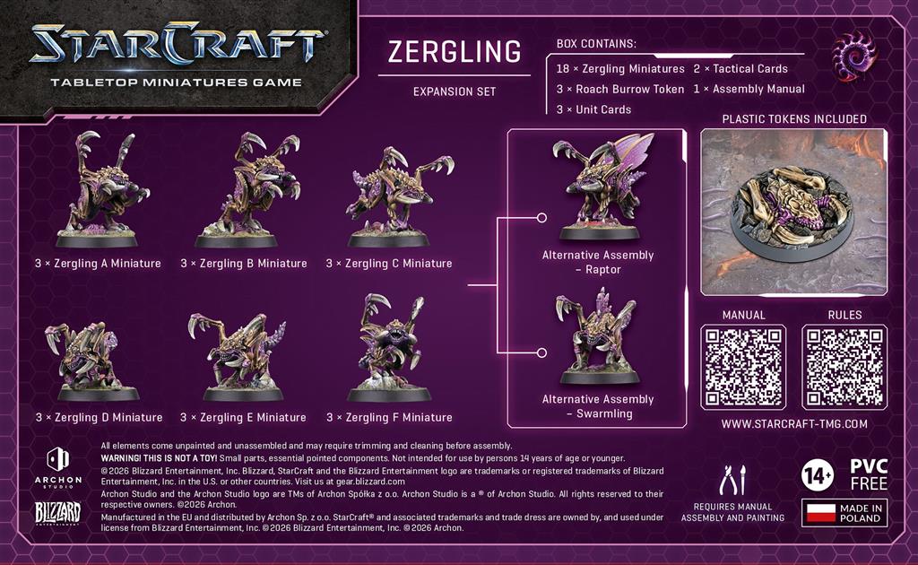 StarCraft® The Miniatures Game - Zergling - Zerg - Expansion Set - EN