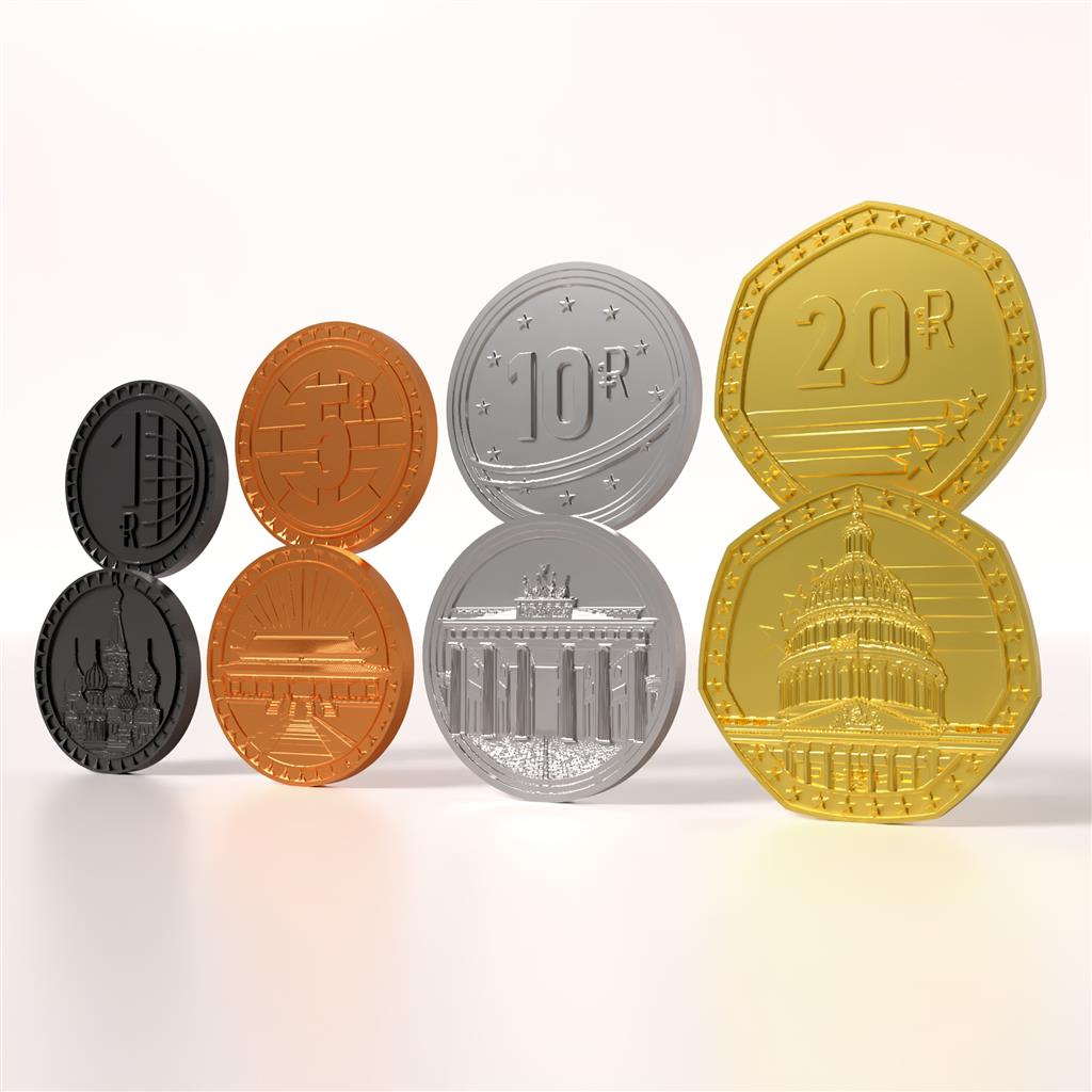 World Order: 85 Metal Coins