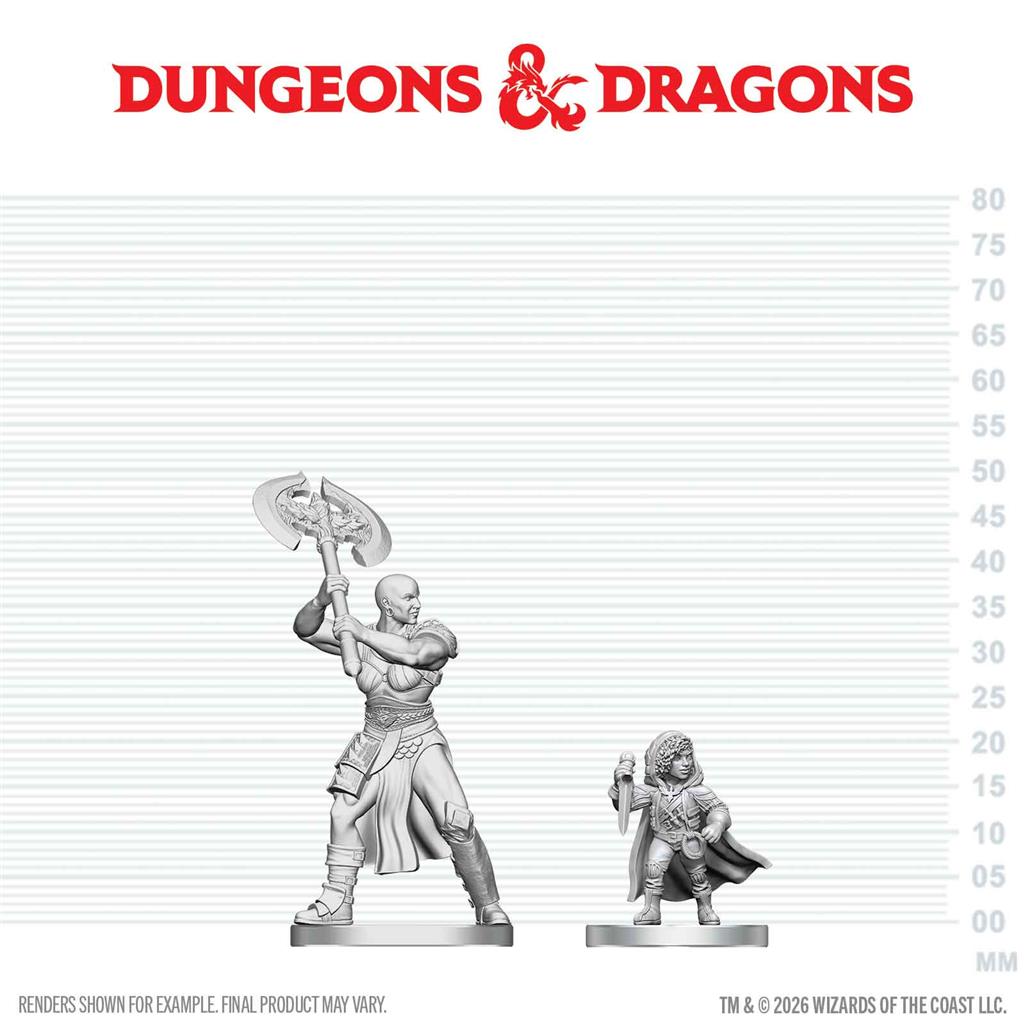 D&D Nolzur's Marvelous Miniatures: Goliath Barbarian & Halfling Rogue - EN