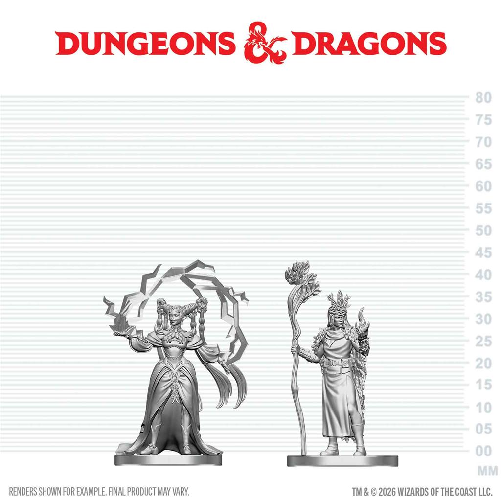 D&D Nolzur's Marvelous Miniatures: Human Druid & Elf Sorcerer - EN
