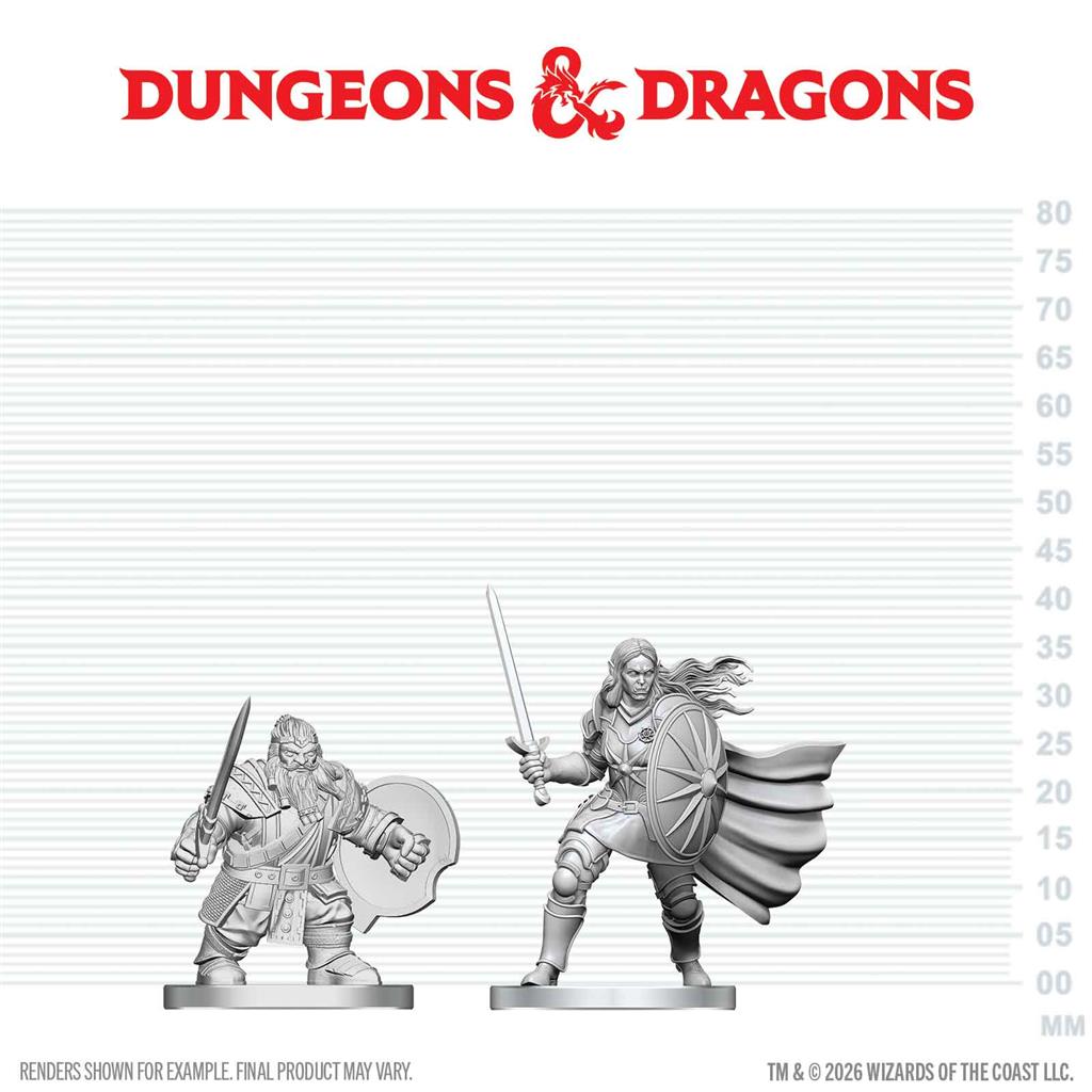 D&D Nolzur's Marvelous Miniatures: Dwarf Fighter & Orc Paladin - EN