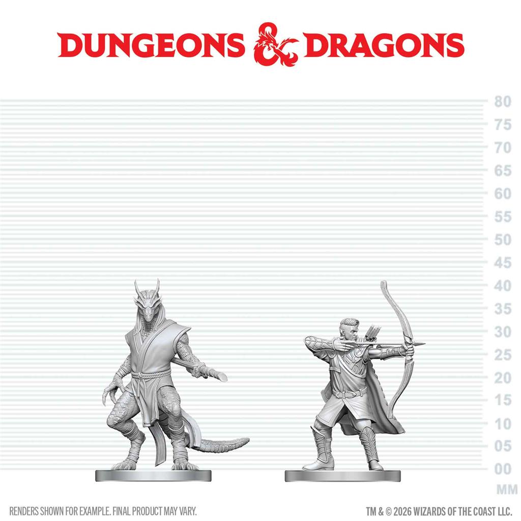 D&D Nolzur's Marvelous Miniatures: Elf Ranger & Dragonborn Monk - EN
