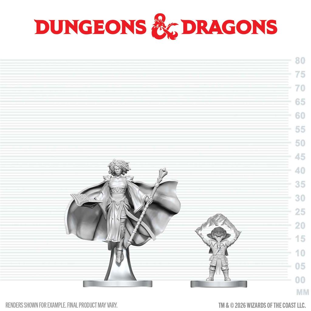 D&D Nolzur's Marvelous Miniatures: Gnome Warlock & Aasimar Wizard - EN