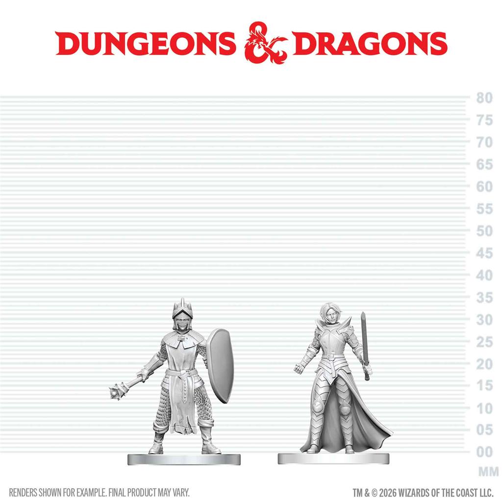 D&D Nolzur's Marvelous Miniatures: Black Gauntlet & Zhentilar Paladin of Bane - EN