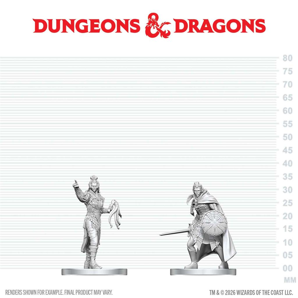 D&D Nolzur's Marvelous Miniatures: Drow Elite Warrior & Drow Priestess of Lolth - EN