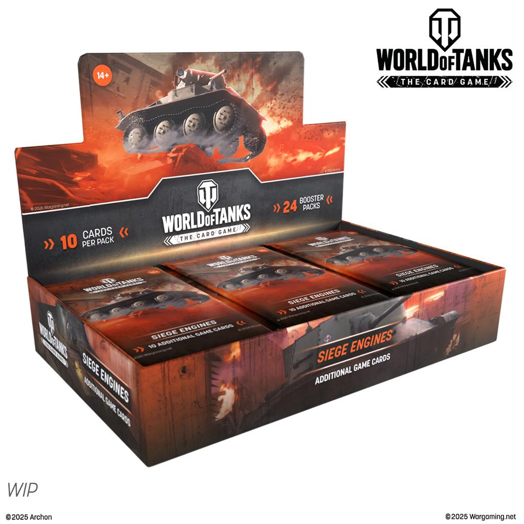 World of Tanks: The Card Game Booster Display: Siege Engines (24 Boosters) - EN