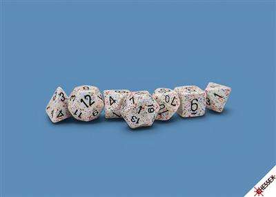 Speckled Birthday/black Polyhedral 7-Die Set