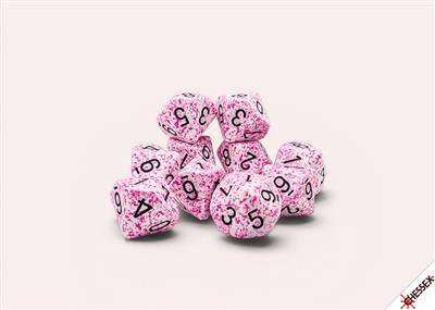Speckled® Pink Set of Ten d10s