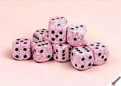 Speckled® 16mm d6 Pink Dice Block™ (12 dice)
