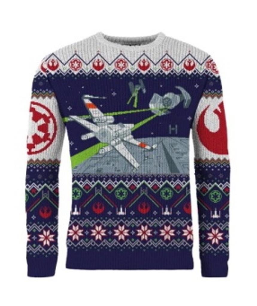Star Wars - Christmas Jumper (Size L) - X-Wing v TIE Fighter