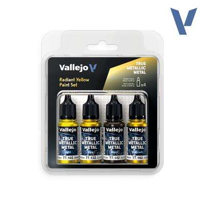 Vallejo True Metallic Metal Radiant Yellow Paint Set (4)