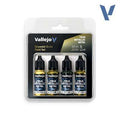 Vallejo True Metallic Metal Greenish Gold Paint Set (4)