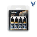 Vallejo True Metallic Metal Arcane Gold Paint Set (4)