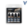 Vallejo True Metallic Metal Rusty Metal Paint Set (4)