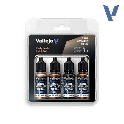 Vallejo True Metallic Metal Rusty Metal Paint Set (4)