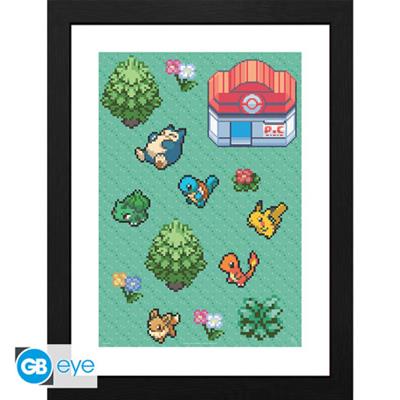 Pokémon - Framed print (30x40) - Pixel Art