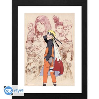 Naruto Shippuden - Framed print (30x40) - Naruto & His Allies