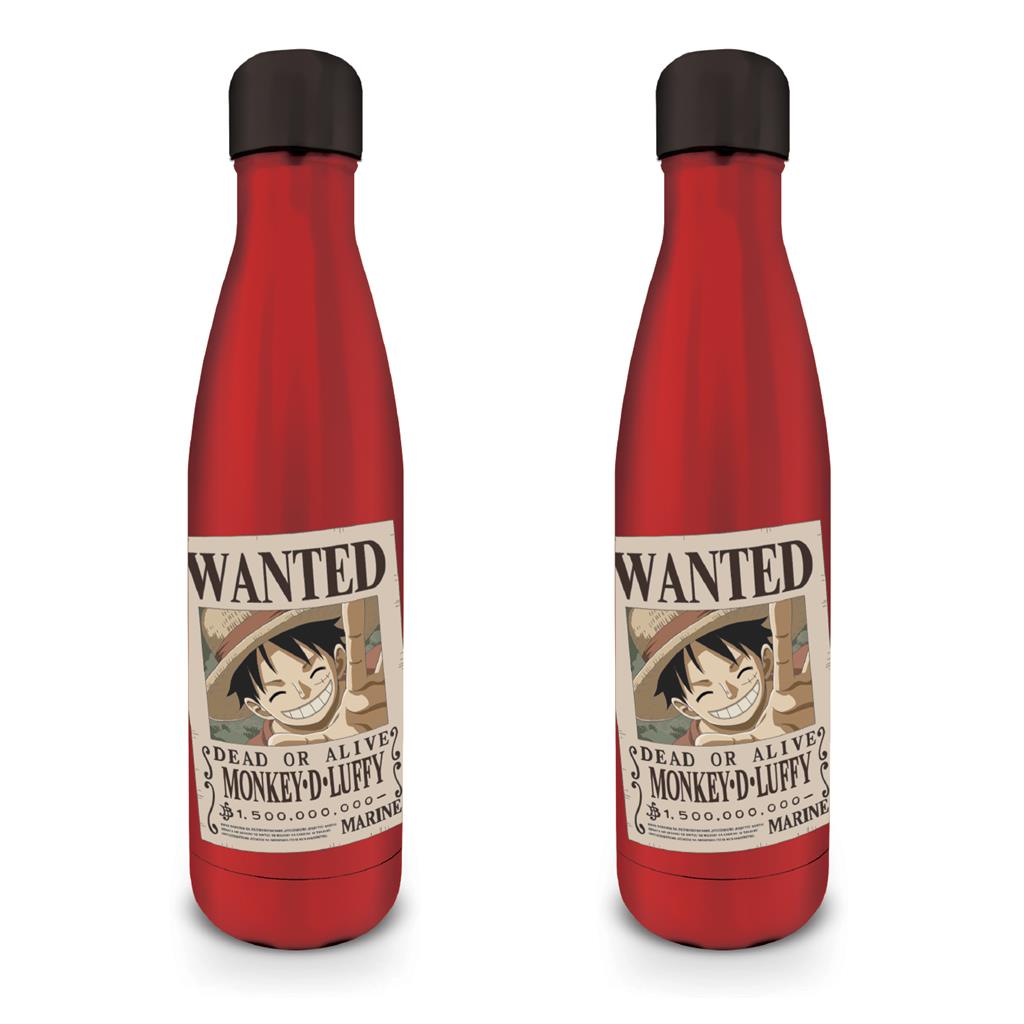 One Piece - Metal Bottle - Wanted-Luffy