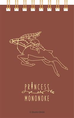 Princess Mononoke - Stamped Ring Notebook (11,5x7,2 cm) - Ashitaka & Yakul
