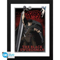 Berserk - Framed Print (30x40cm) - The Black Swordsman