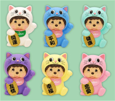 Monchichi - Blind Box - Lucky Cat (CDU of 6)