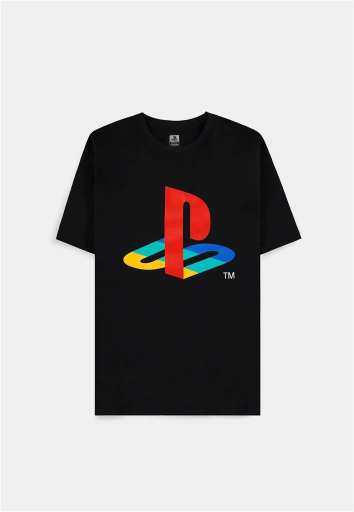 PlayStation - Men's Short Sleeved T-Shirt - PlayStation Logo (Black) - XL