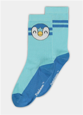 Pokémon - Crew Socks (3 Pack) - Piplup, Pichu, and Jigglypuff - 39/42