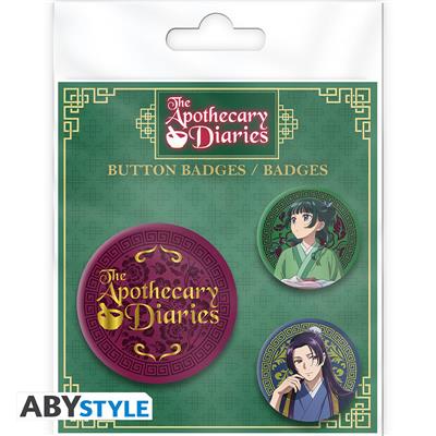 The Apothecary Diaries - Badge Pack - Mao Mao, Jinshi & Logo