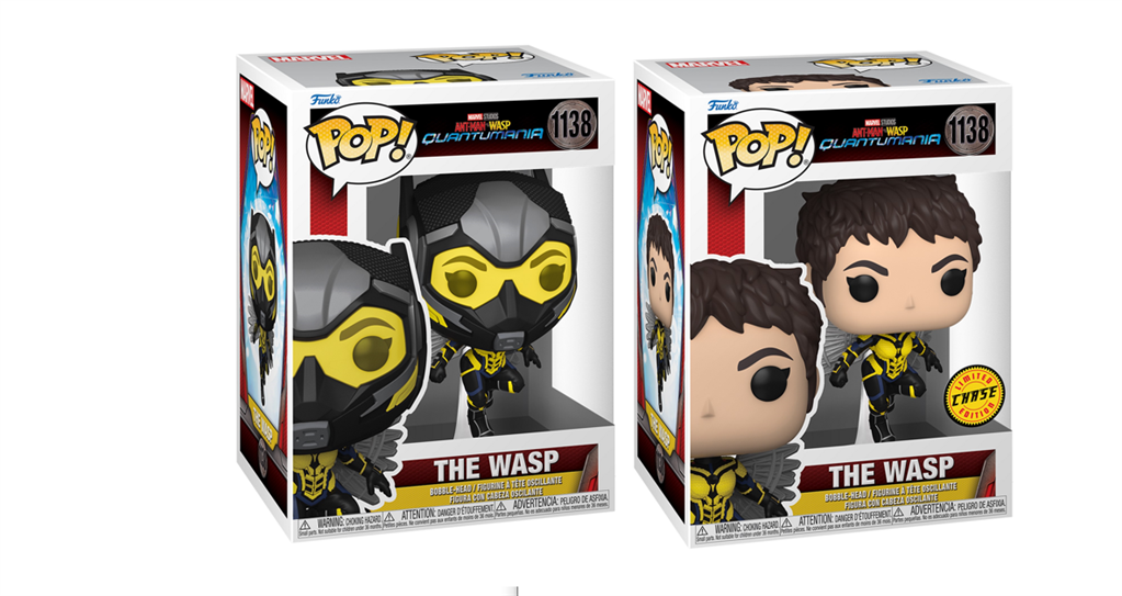 Funko POP!: MARVEL - ANT-MAN & WASP: QUANTUMANIA - The Wasp w/Chase Assortment (5+1 chase figure)