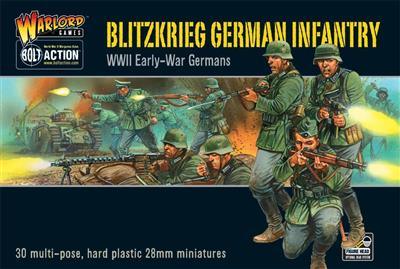 Bolt Action Blitzkrieg! Tyska Infanteri Miniatyrer Warlord Games