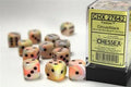 Chessex 16mm d6 Dice Block (12 Dice) - Festive Circus w/Black Chessex