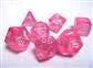 Chessex Borealis Polyhedral Pink/Silver Luminary 7-Die Set Chessex