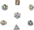 Chessex Festive 7-Tärningsset - Carousel med vit Chessex