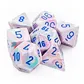 Chessex Festive Polyhedral 7-Tärningsset - Pop Art med Blå Chessex