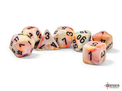 Chessex Festive® Mega-hedral™ Circus™/black 7-Die set Chessex