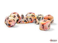 Chessex Festive® Mega-hedral™ Circus™/black 7-Die set Chessex