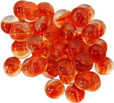 Chessex Gaming Glasstenar i Rör - Catseye Red (40 st) Chessex