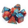Chessex Gemini Polyhedral 7-Die Set - Red-Teal with Gold Chessex