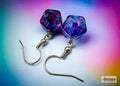 Chessex Hook Örhängen Nebula Nocturnal Mini-Poly d20 Pair Chessex